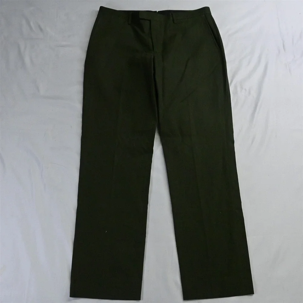 Banana Republic 34x32 Olive Green 486138 Slim Mens Suit Trousers Dress Pants